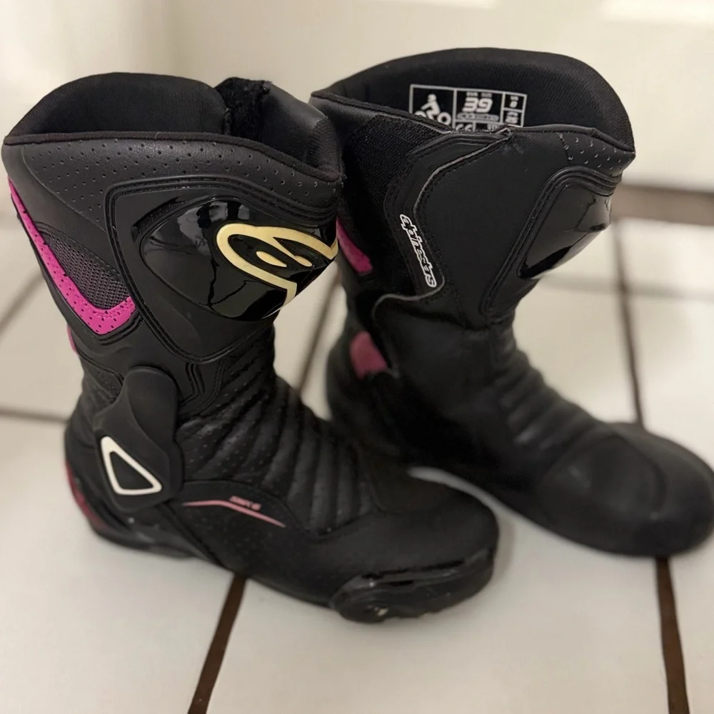 Size 6 (42) ALPINESTARS STELLA GP PLUS RV2 AIRFLOW LEATHER MOTORCYLE GEAR - Picture 12 of 16